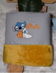 Couverture bébé personnalisée brodée avec prénom