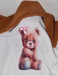 Couverture bébé personnalisée brodée avec prénom ou texte.