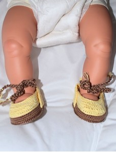 Chaussons bébé crochet personnalisé VILANA