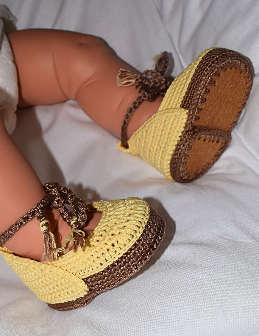 Chaussons bébé crochet personnalisé VILANA