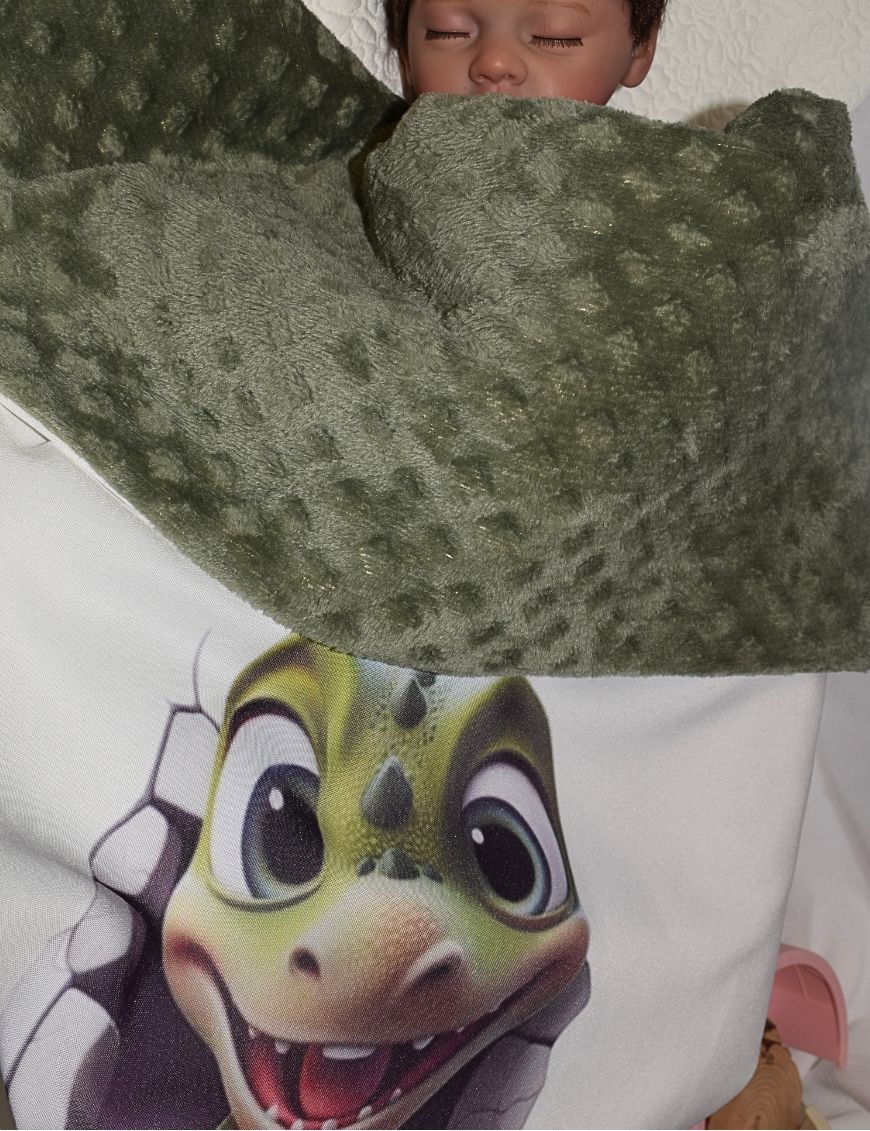 Couverture bébé personnalisée brodée avec prénom ou texte.