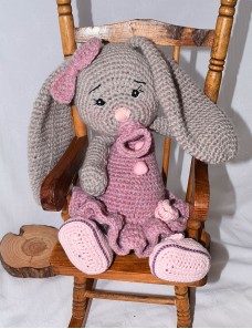 Peluche amigurumi unique personnalisée LUCKY et LILA