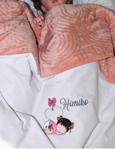 Couverture bébé personnalisée brodée avec prénom ou texte.
