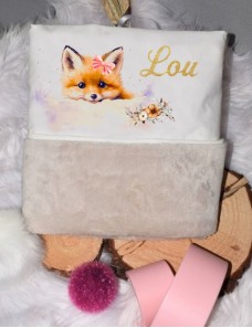 Couverture bébé personnalisée brodée avec prénom ou texte.