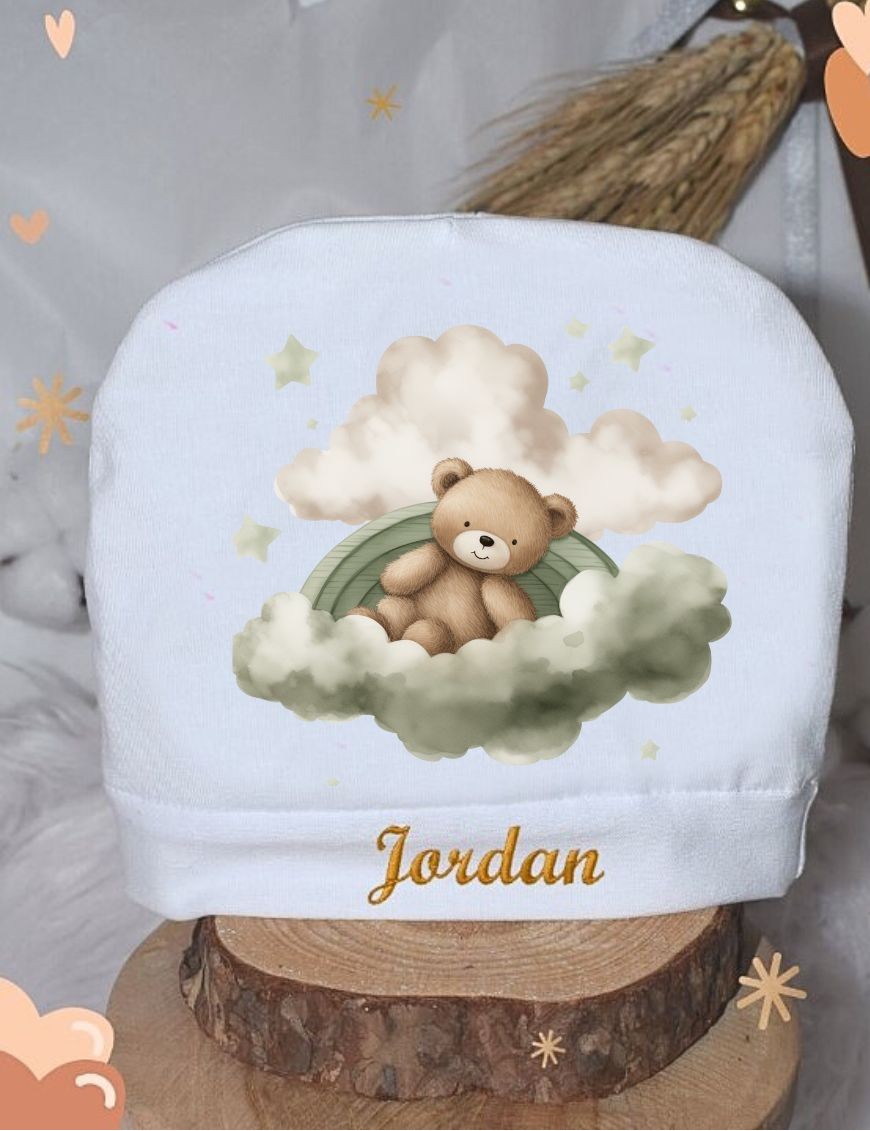 Bonnet bébé personnalisé NOUNOURS NUAGE