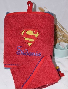 Cape de bain personnalisée SUPERMAN