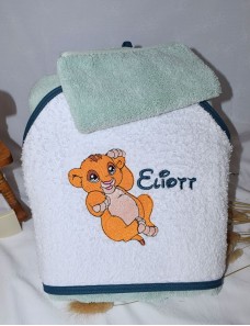 Cape de bain personnalisée SIMBA