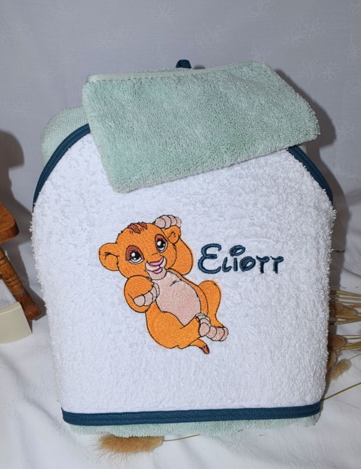 Cape de bain personnalisée SIMBA