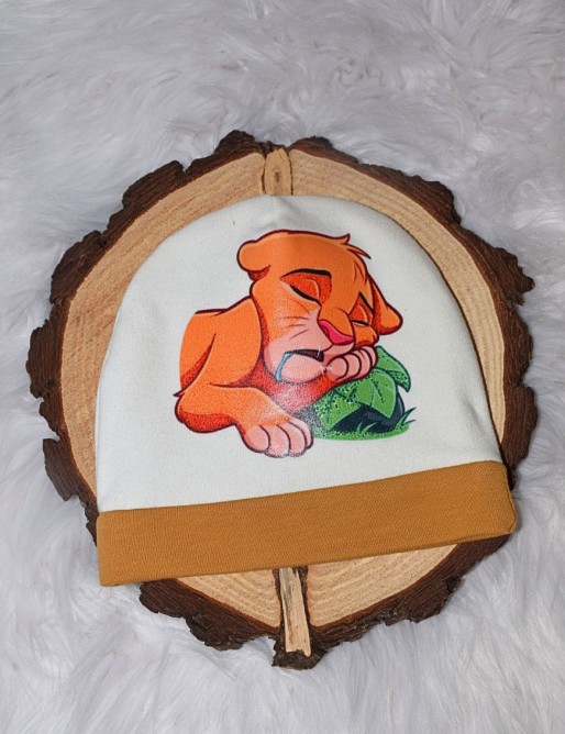 Bonnet bébé personnalisé Lionceau