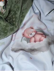 Couverture bébé personnalisée brodée avec prénom ou texte.