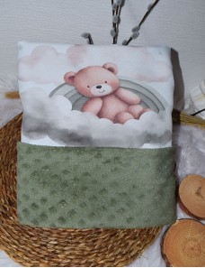 Couverture bébé personnalisée brodée avec prénom ou texte.
