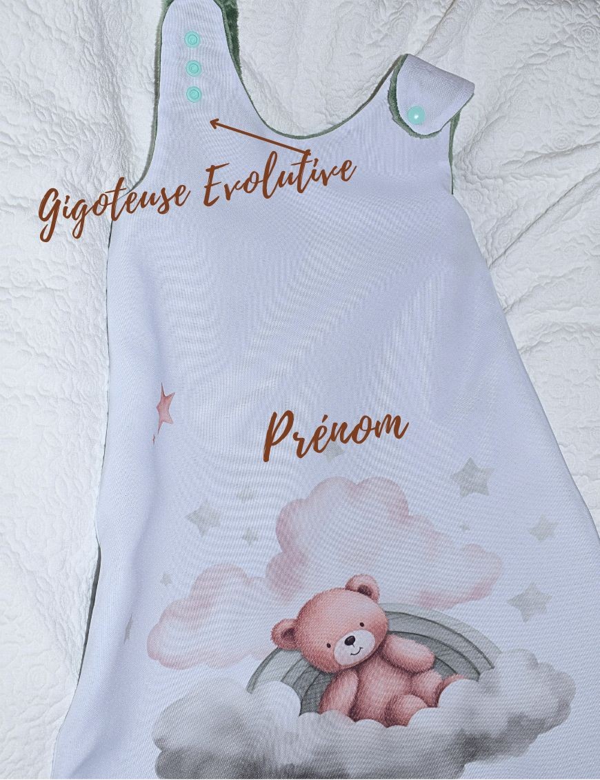 Gigoteuse personnalisée NOUNOURS NUAGE