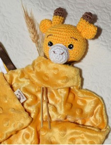 Nounours lange amigurumi personnalisé GIRAFE