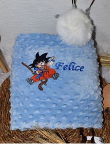 Couverture bébé personnalisée brodée avec prénom ou texte.