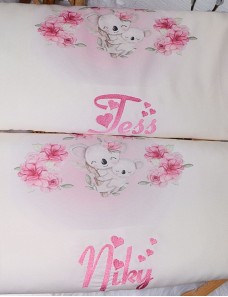 Couverture bébé personnalisée brodée avec prénom ou texte.