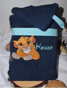 Peignoir Bébé et Enfant Personnalisé – Douceur et Broderie – SIMBA