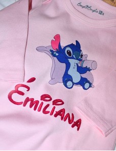 Body bébé personnalisé avec prénom STITCH