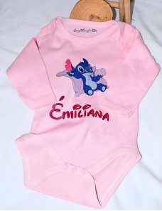 Body bébé personnalisé avec prénom STITCH