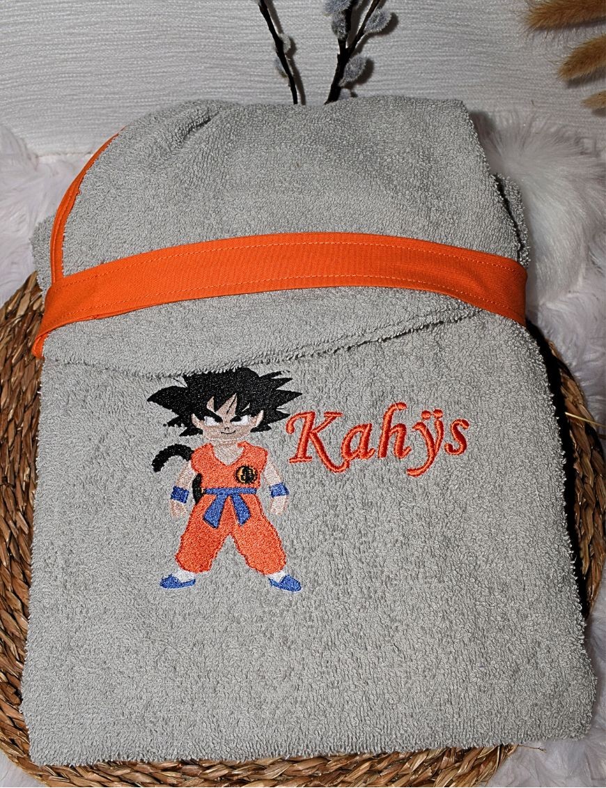 Peignoir de bain enfant personnalisé DRAGON BALL Z