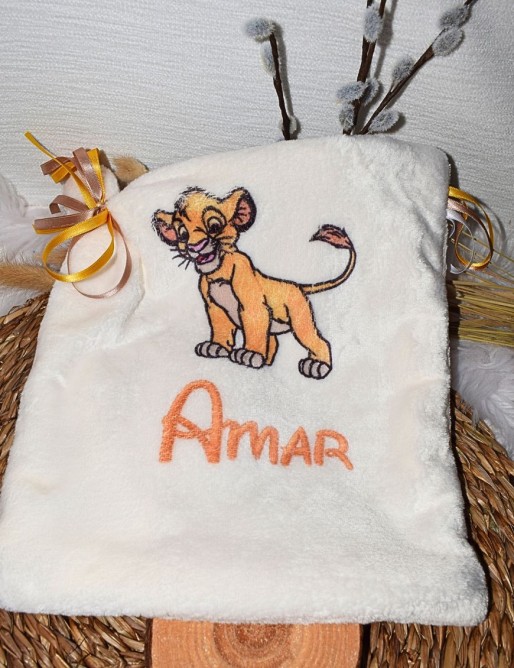 Doudou plat personnalisé SIMBA