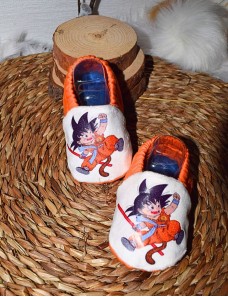 Chaussons bébé DRAGON BALL Z reversible personnalisé