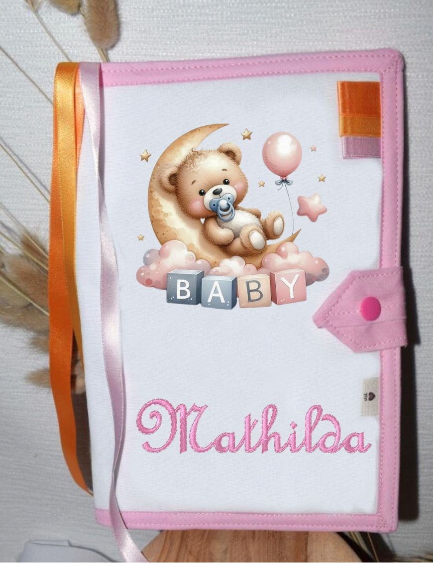 Protège carnet de santé personnalisé NOUNOURS BABY