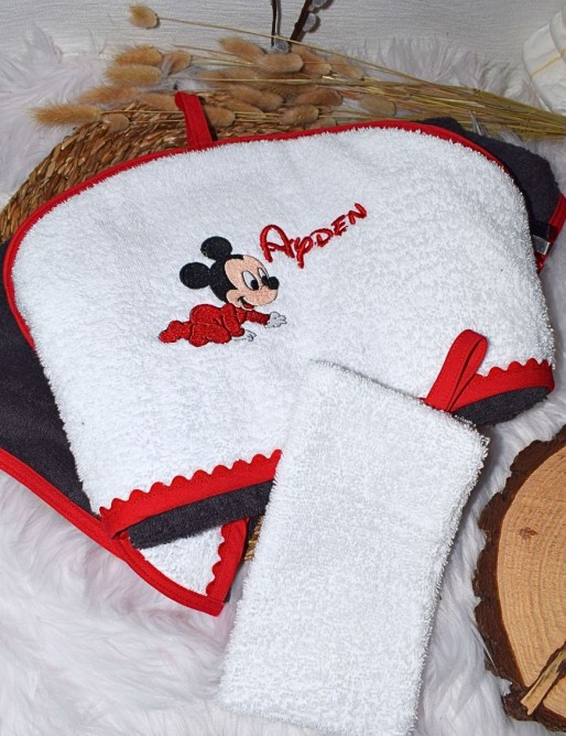 Cape de bain personnalisée MICKEY