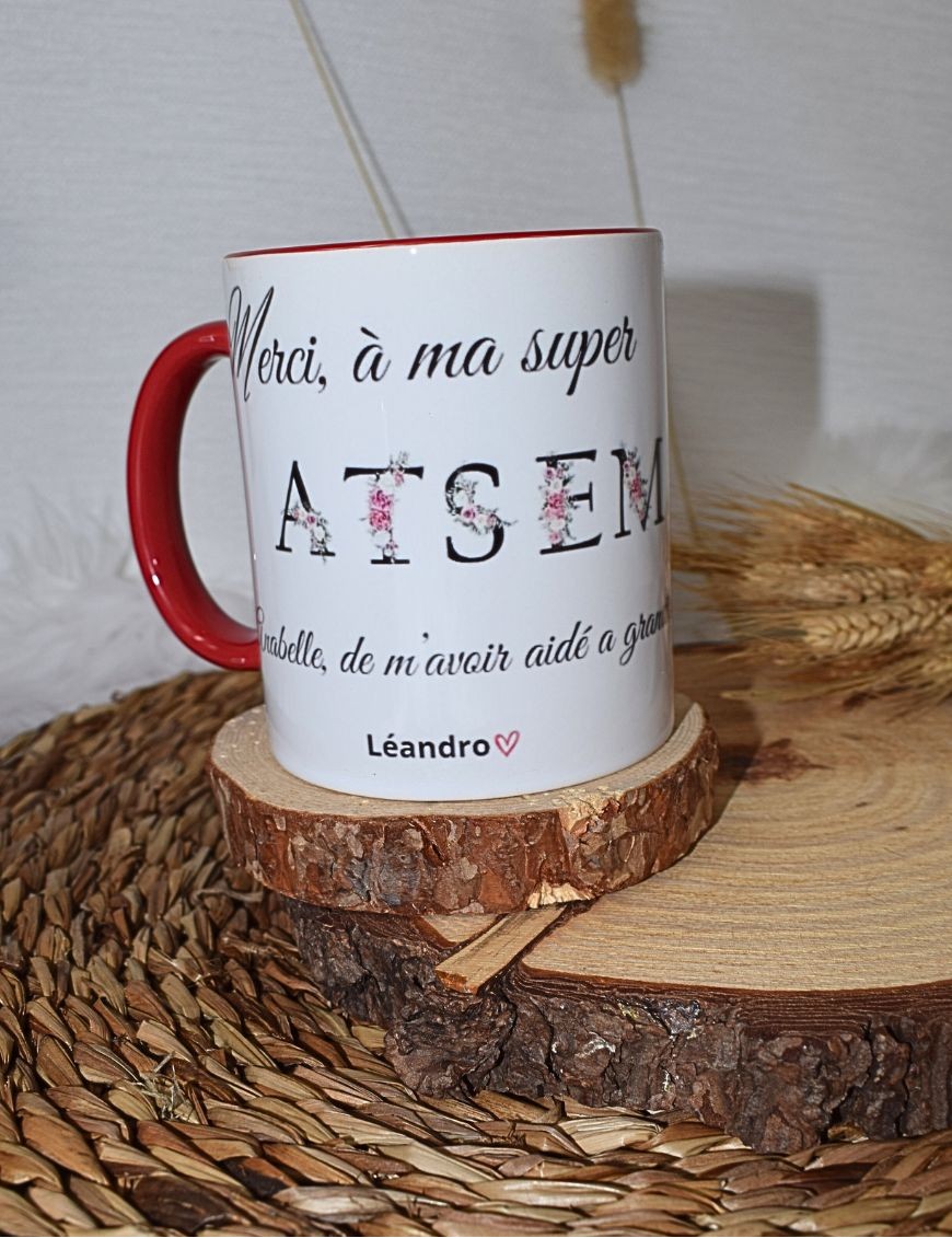 Mug personnalisé MAITRESSE OU ATSEM