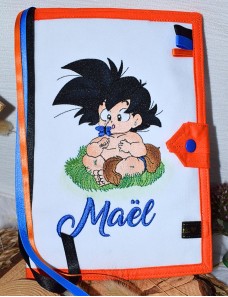 Protège carnet de santé personnalisé DBZ PAPILLON