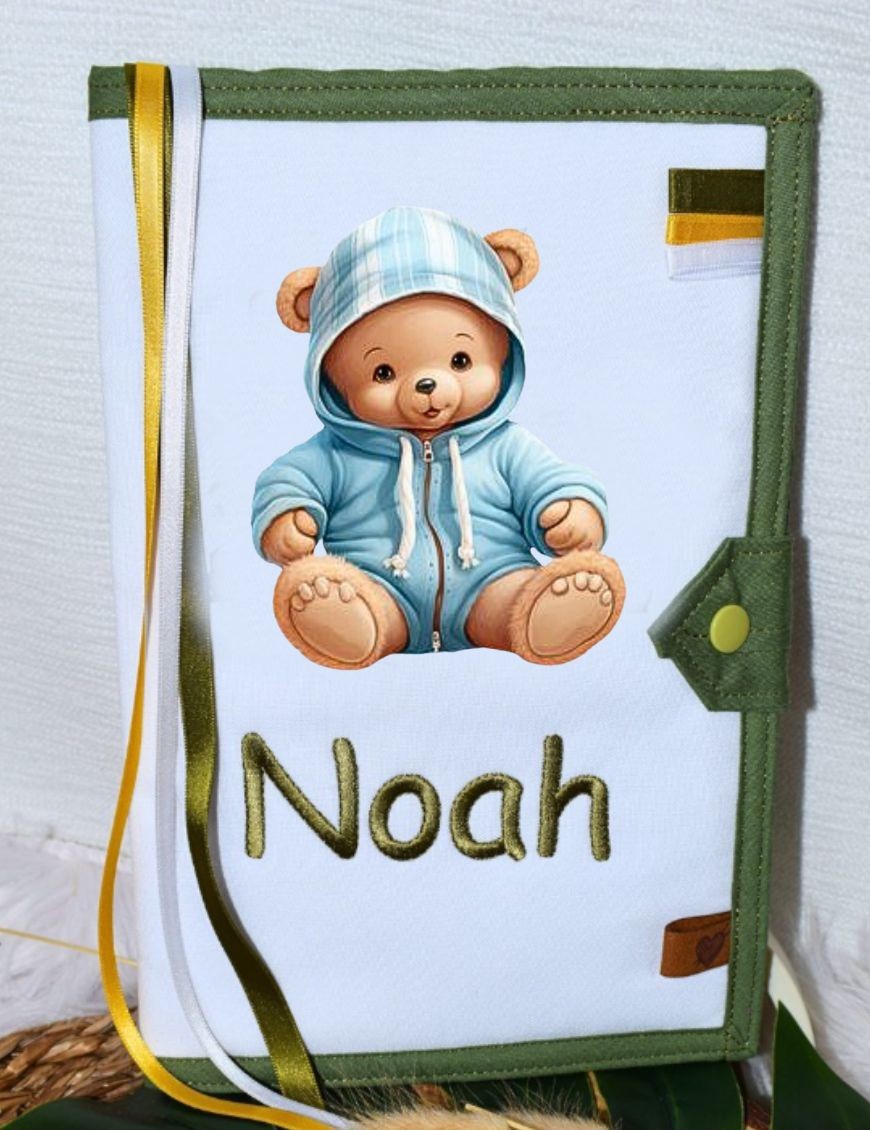 Protège carnet de santé personnalisé NOUNOURS SOSO