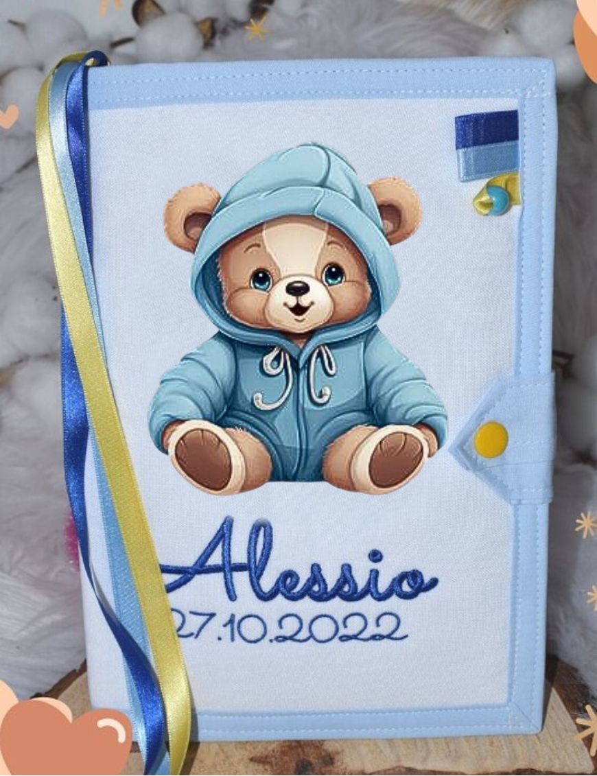 Protège carnet de santé personnalisé NOUNOURS CAPUCHE