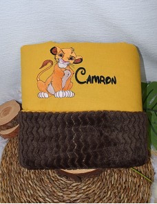 Couverture bébé personnalisée brodée avec prénom ou texte.