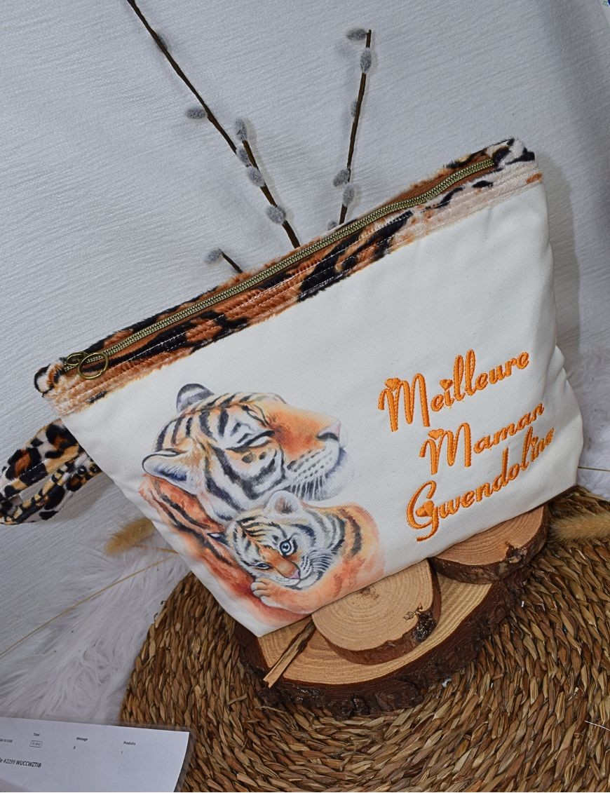 Trousse de toilette personnalisée TIGRE BABY