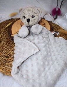 Nounours lange amigurumi personnalisé LALOU