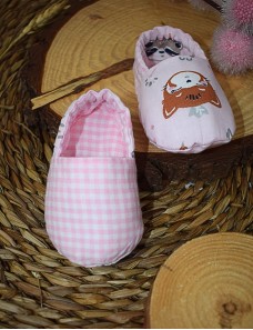 Chaussons bébé personnalisé VICHY RENARD