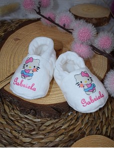 Chaussons bébé personnalisé HELLO KITTY