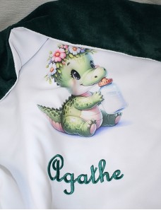 Couverture bébé personnalisée brodée avec prénom