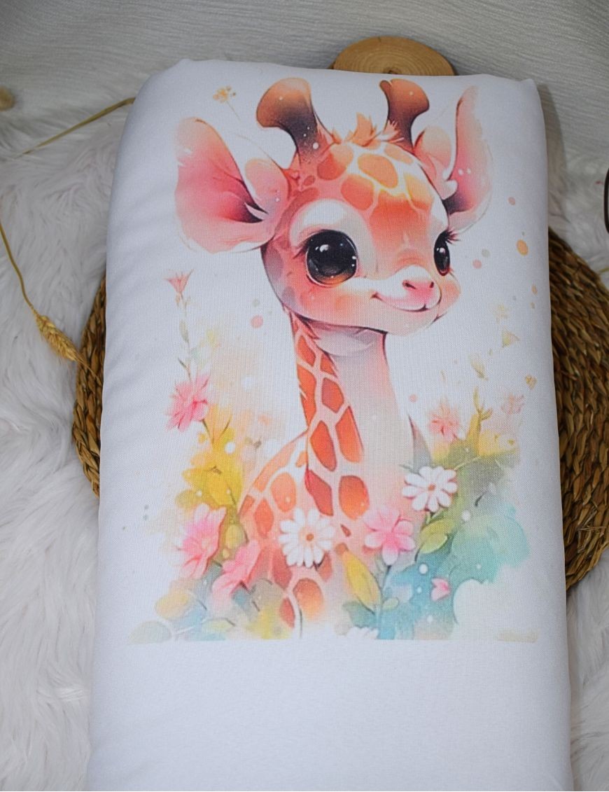 copy of Couverture personnalisée GIRAFE FLEURS