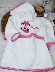 Peignoir de bain enfant personnalisé MINNIE