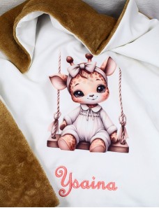 Couverture bébé personnalisée brodée avec prénom ou texte.
