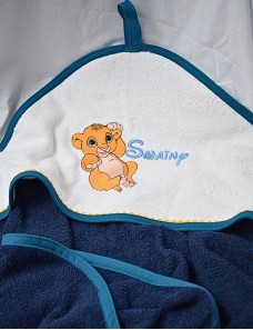 Cape de bain personnalisée SIMBA