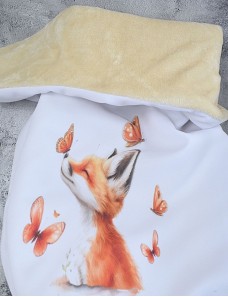 Couverture personnalisée RENARD PAPILLON