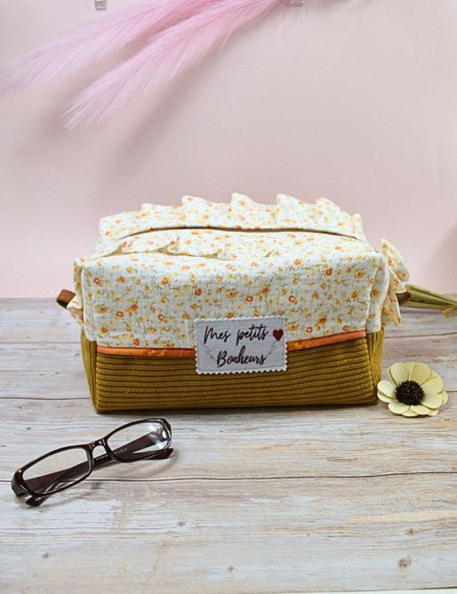 Trousse de toilette personnalisée LIBERTY JAUNY