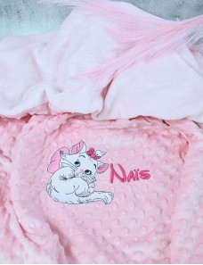Couverture bébé personnalisée brodée avec prénom