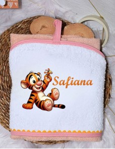 Cape de bain personnalisée TIGROU BABY