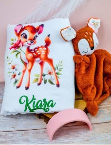 Couverture bébé personnalisée brodée avec prénom ou texte.