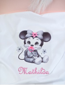 Couverture bébé personnalisée brodée avec prénom ou texte.