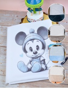 Couverture bébé personnalisée brodée avec prénom ou texte.