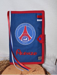 Protège carnet de santé personnalisé PSG