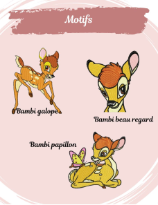 Poncho de bain personnalisé BAMBI